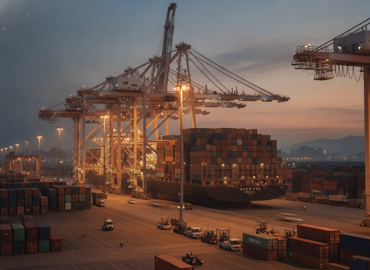 Il·lustració editorial de La Xina estudia restringir l'exportació dels seus propis models d'IA i xips per evitar que Occident se'ls quedi